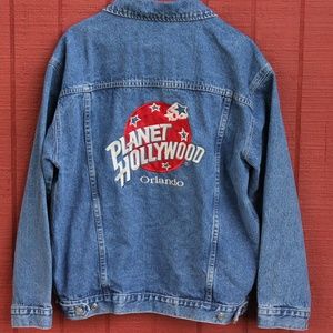 Vintage Planet Hollywood Orlando Jean Jacket M